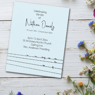 Pássaros com Celebração por Fio do Cartão do Progr