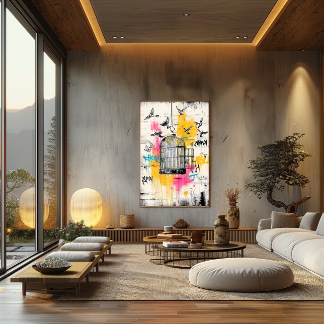 Pássaros da Liberdade - Poster Urbano Aberto do Gr (Criador carregado)