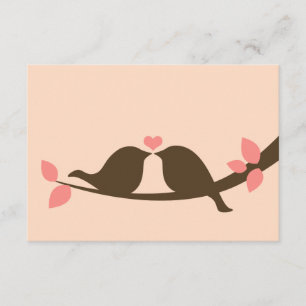 Pássaros de Chocolate Love Casando RSVP