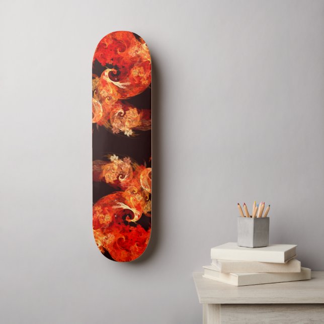Pássaros de dança - Abstrato Art Skateboard (Arte de parede)