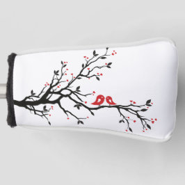 Pássaros do Amor em Ramificação - Arte Romântica e