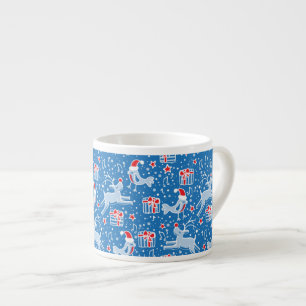 Pássaros do Natal e caneca musicais do café da