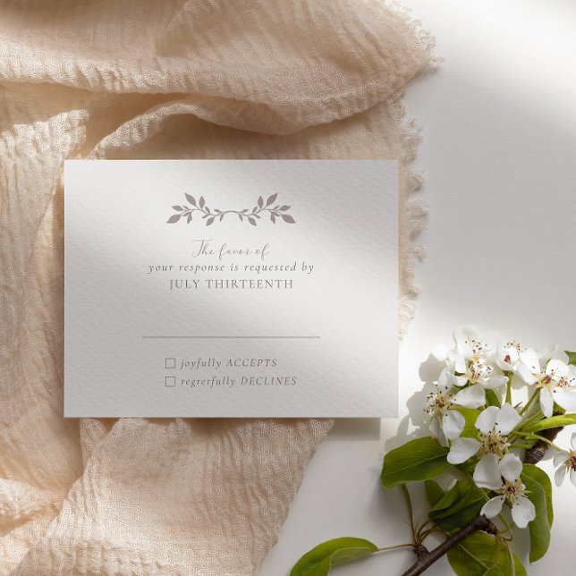 Pássaros e folhas, cartão de resposta romântico (Criador carregado)