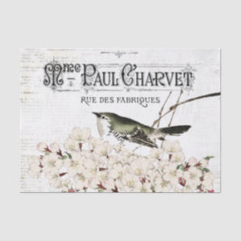 Pássaros e Papel Tecido Magnético