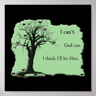 Pássaros em árvore - Verde-Casa - Impressão de Tel