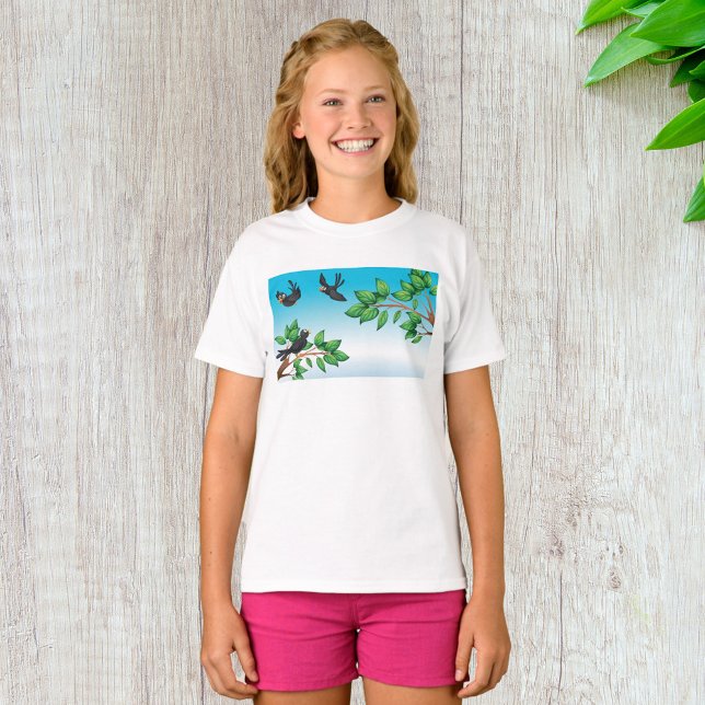 Pássaros Em Camisa T (Criador carregado)