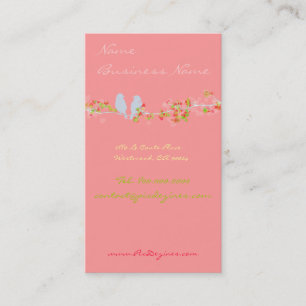 Pássaros em um galho cartão de visita