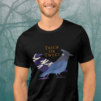 Pássaros Halloween Truque ou Tweet