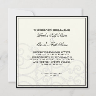 Pássaros Humanos em Rios - Convite para Casamento