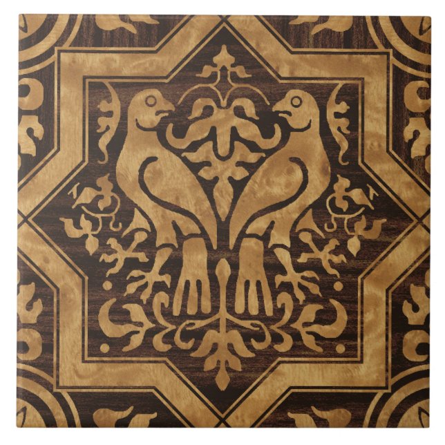 Pássaros Medievais Faux Bois (Frente)