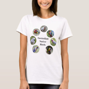 Pássaros Nativos Australianos - Camiseta Feminina