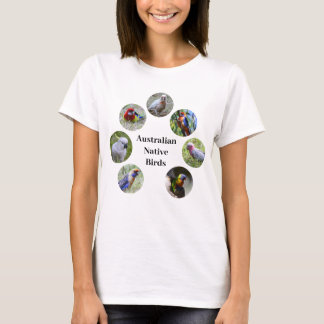 Pássaros Nativos Australianos - Camiseta Feminina