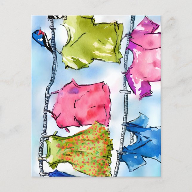 Pássaros 'panfleto' pequeno nota papel folha  (Frente)