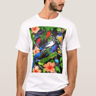 Pássaros tropicais da camisa de México T