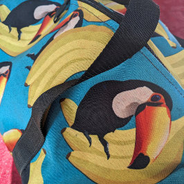 Pássaros Tropicais e Padrão de Fruta do Toucan Ban