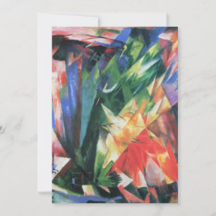 Pássaros (Vogel) por Franz Marc, Arte Cubista Vint