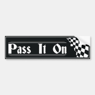 Passe Adiante adesivo de para-choque slogan de rec