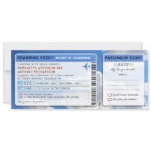 passe de embarque aéreo convite para casamento com