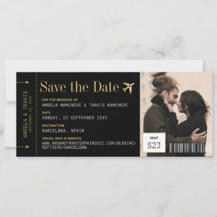Passe de Embarque Foto do Bilhete Casamento Salve 