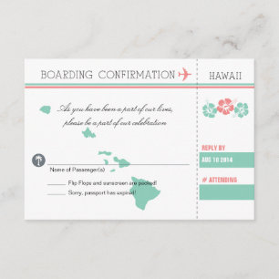 Passe de embarque RSVP para HAWAII