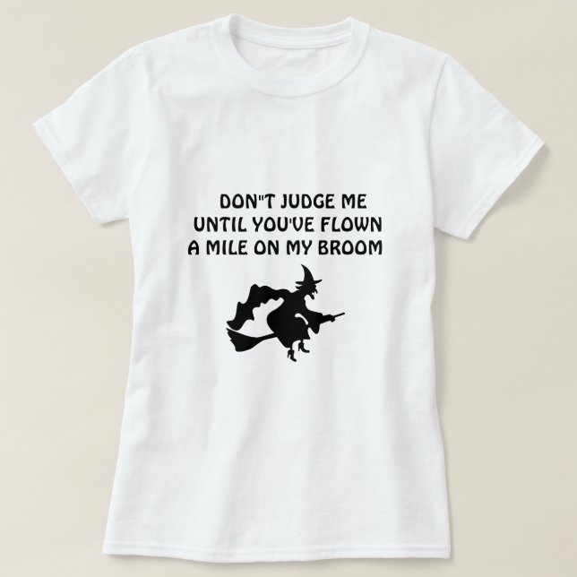 Passe minha camiseta de vassoura (Frente do Design)