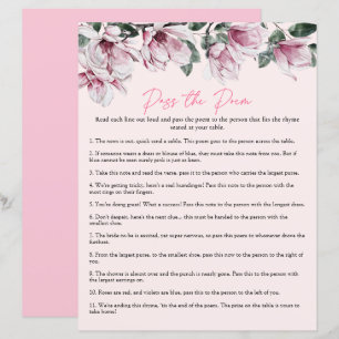 Passe o poema Jogo-Chá de panela rosa