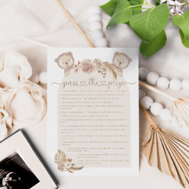 Passe o Prêmio Gêmeos Jogo do Chá de fraldas do Ur