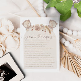 Passe o Prêmio Gêmeos Jogo do Chá de fraldas do Ur