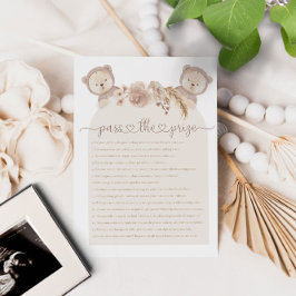 Passe o Prêmio Gêmeos Jogo do Chá de fraldas do Ur