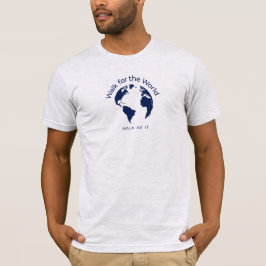 Passear Pela Camiseta Mundial - Cinza Unisex De Ci