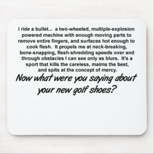 Passear Uma Bala - Motocross Mousepad Da Bicicleta