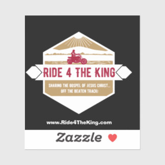 Passeio 4 O adesivo de motocicleta cristão-rei