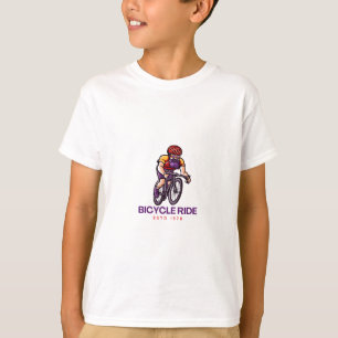 Passeio Bicicleta - Camisa T de bicicleta Vintage