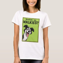 Passeio com camiseta verde
