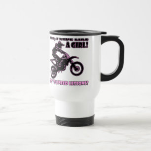 Passeio como uma caneca de viagem do motocross da