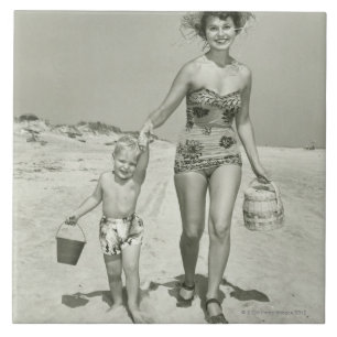 Passeio da mãe e do filho