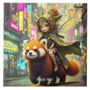 Passeio de Panda Selvagem Fofo de Fantasia