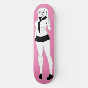 Passeio de skate da Garota Shy Anime