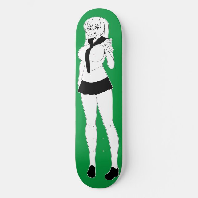 Passeio de skate da Garota Shy Anime (Frente)