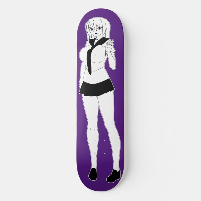 Passeio de skate da Garota Shy Anime (Frente)