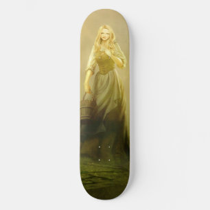 Passeio de Skateboard da Mulher Medieval