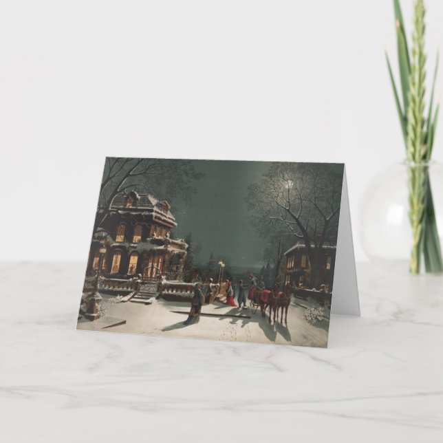 Passeio De Véspera De Natal, Um Cartão De Natal (Frente)