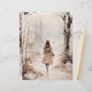 Passeio em Papel de Escrapbook em Floresta de Inve