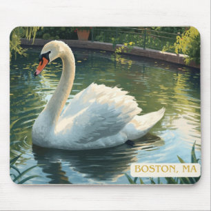 Passeio Público de Boston, Mass. Mousepad do Cisne