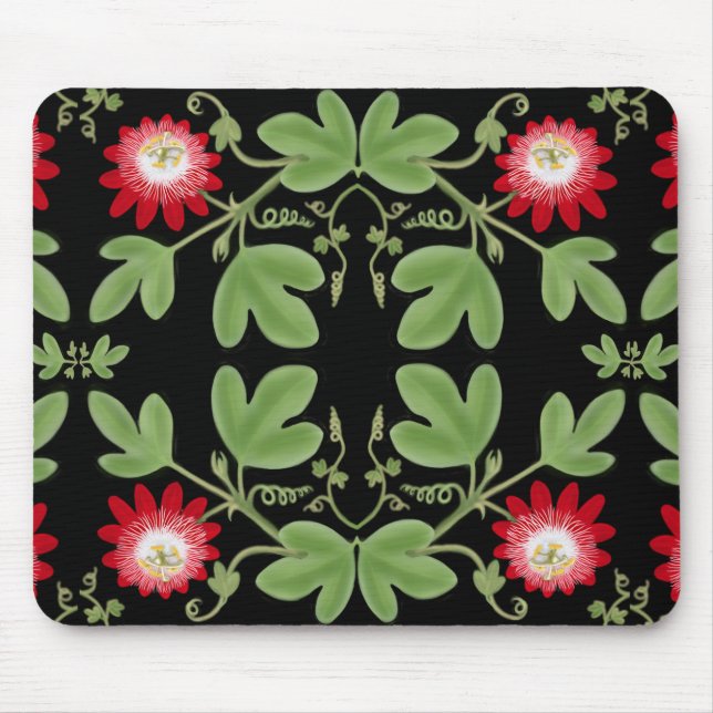Passiflora Mousepad de Nouveau da arte (Frente)