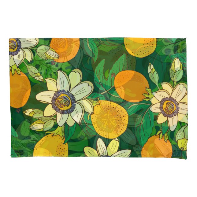 Passionflower Bloom: Imagem Preta De Fundo. (Frente)