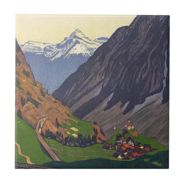 Passo do Gotthard passagem de montanha nos Alpes (Frente)