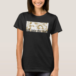 PASSO PARA FORA DA Camisa T INSPIRATIVA ESCURA