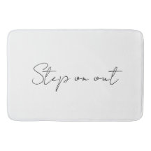 Passo para fora do tapete