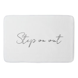 Passo para fora do tapete